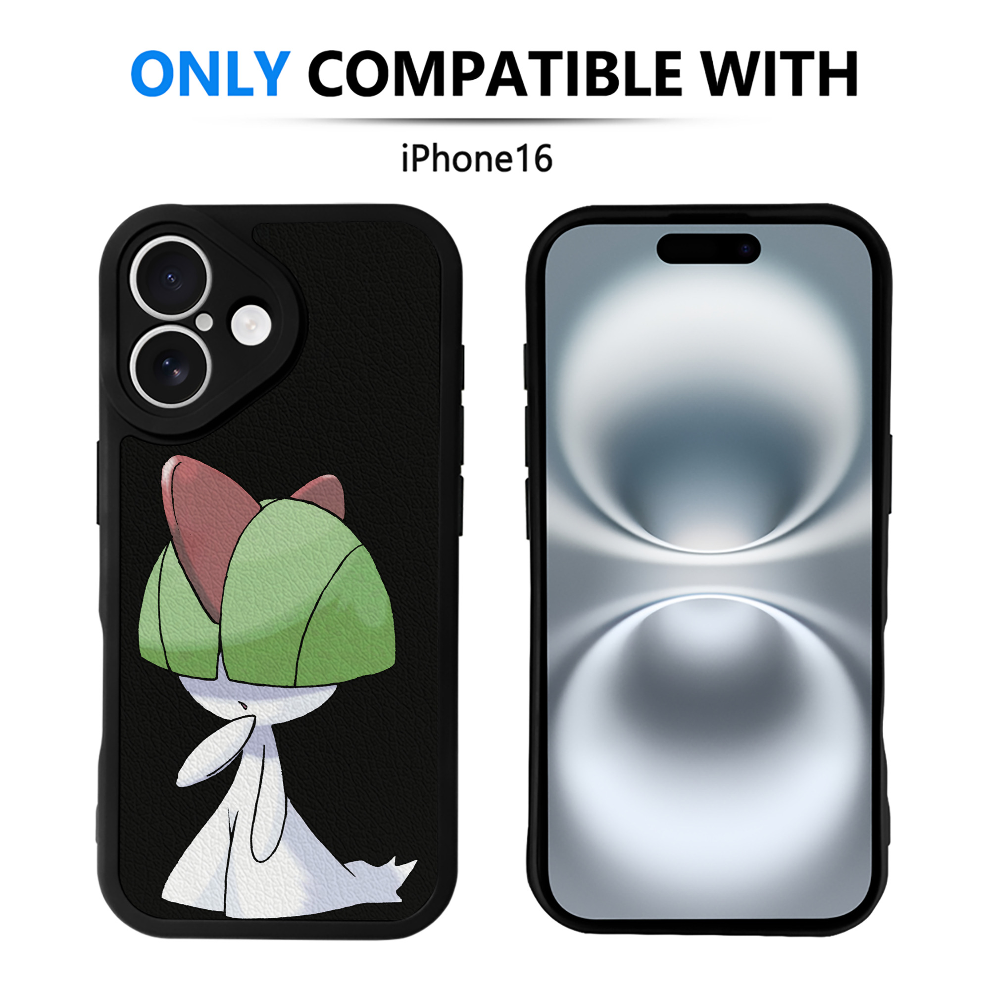 （画像用） ポケットモンスター Pokémon 【iPhone 16シリーズ対応】シリコンスマホケース（レザー調） 材質：シリコン